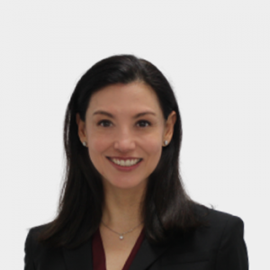The photo was taken in the foreground, with white background and Professor Mónica Alexandra Ramírez Blanco in the center.