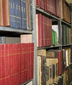 Plano detalle de los libros del Archivo Histórico