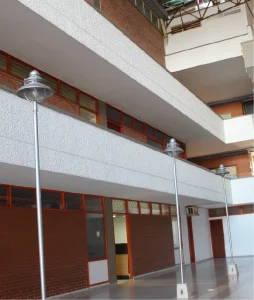 Fotografía de la parte interna del edificio