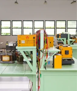 General plan of the workbenches with their respective equipment