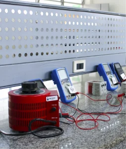 Close-up of some of the work equipment of the School of Physics