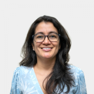 Fotografía frontal de la profesora Ana Patricia Pabón