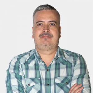 Frontal photograph of public official David León Esteban
