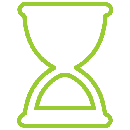 Icono de tiempo de servicio