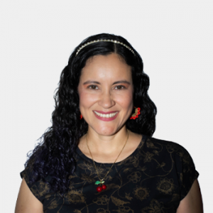 Fotografía frontal de la profesora Johanna Patricia García Arias