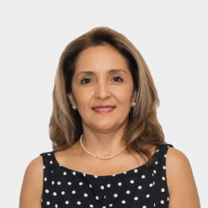 Fotografía frontal de la profesora Olga Patricia Chacón Arias