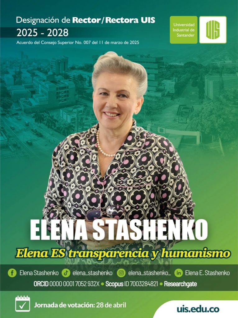 Fotografía para designación de rector de Elena Stashenko