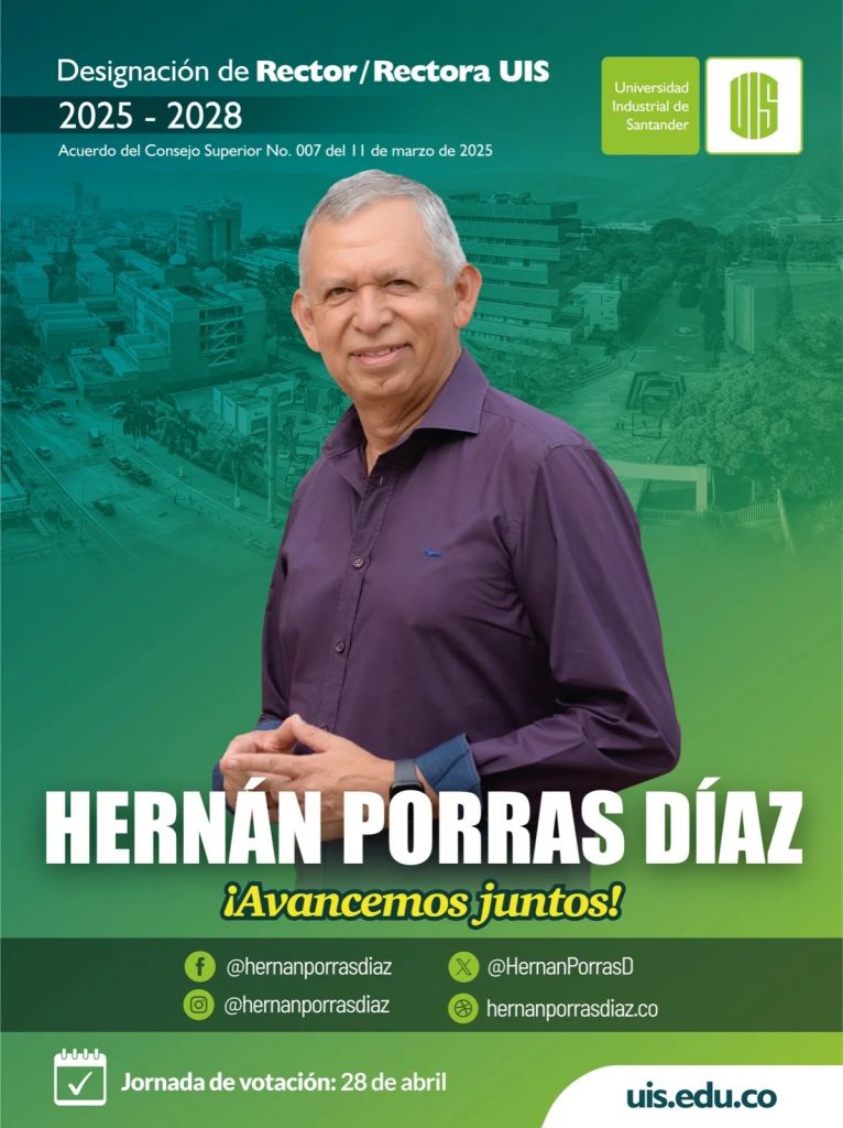 Fotografía para designación de rector de Hernán Porras Díaz