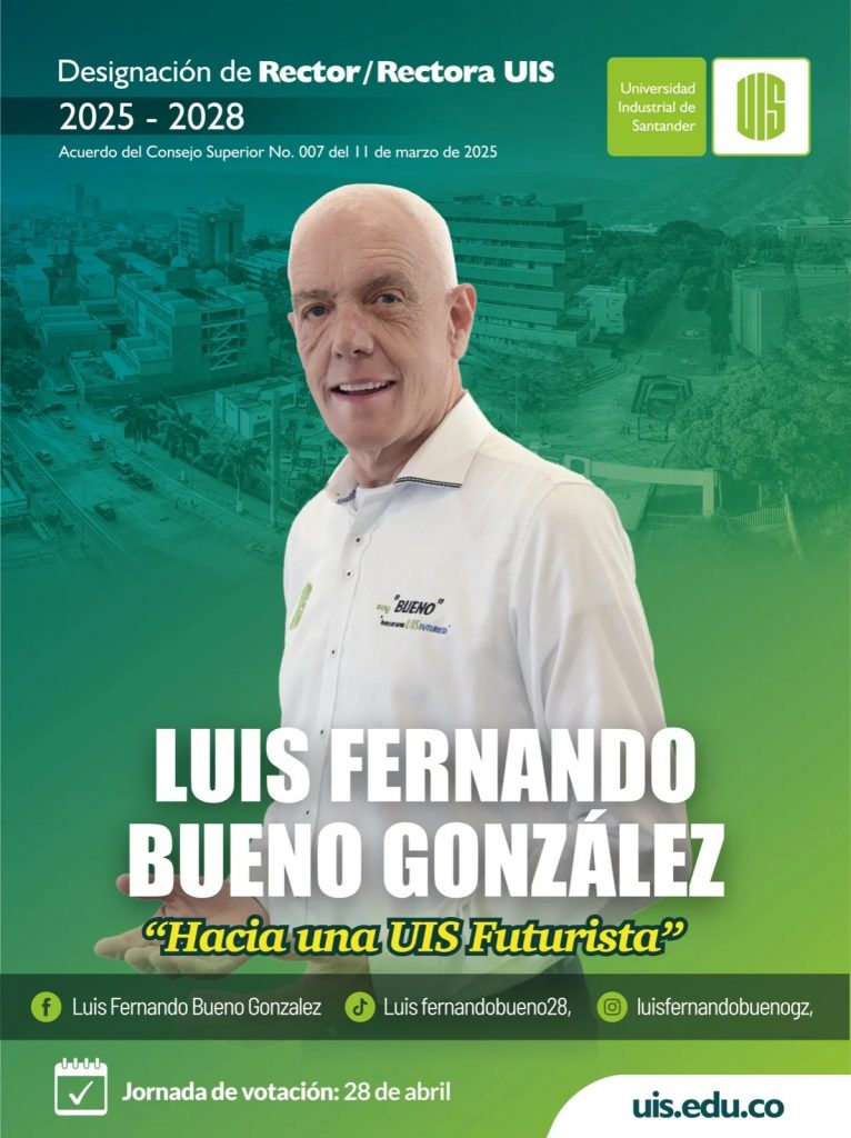 Fotografía para designación de rector de Luis Fernando Bueno González